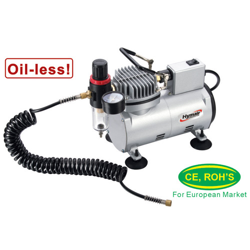 1/8 HP Oiless Airbrush Compressor (AS18M)
